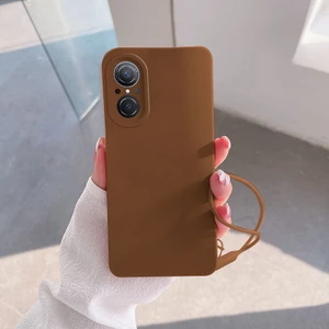 Huawei Nova 9 Se Uyumlu Kılıf Zebana Love Yumuşak Silikon Kılıf Kahverengi
