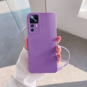 Xiaomi Mi 12T Uyumlu Kılıf Zebana Love Yumuşak Silikon Kılıf Lila