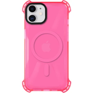 iPhone 12 Magsafe Kablosuz Şarj Özellikli Mıknatıslı Transparan Şeffaf Pembe  Renkli Kılıf