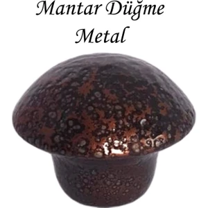 Bakır Mantar Düğme Kulp Mobilya Çekmece Dolap Kapak Kulbu Metal Kulp Aksesuarları Vidalı