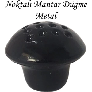 Siyah Noktalı Mantar Düğme Kulp Mobilya Çekmece Dolap Kapak Kulbu Metal Kulp Aksesuarları Vidalı