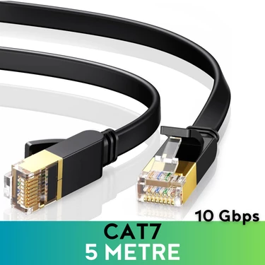 Vetech Cat7 5 Metre Ethernet Kablosu 10GBPS Premium Internet Lan Kablo