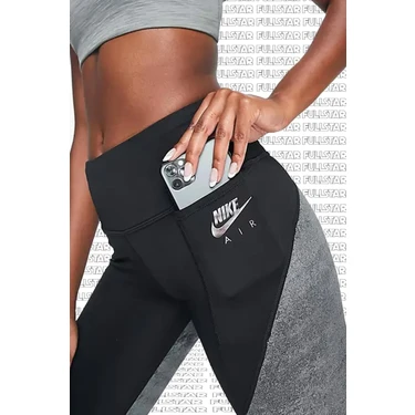 Nike Air Fast Running Full Length Leggings 3 Cepli Toparlay c Siyah