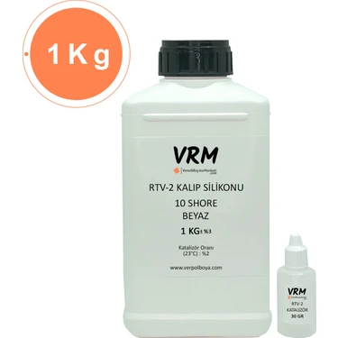 VRM Vernikrecinemarketi Rtv-2 Beyaz Kalıp Silikonu (10 Shore) 1