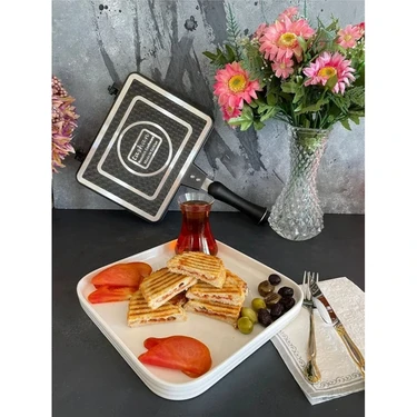 Taşhan Ocak Üstü Tost Makinesi Siyah 1000 W Çift Taraflı Granit Plaka ile Pratik