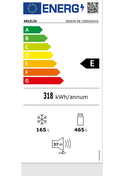 583630 Eb No Frost Buzdolabı