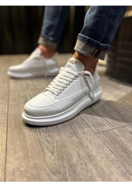 Bağcıklı Cilt Deri Ortopedik Taban Beyaz Erkek Günlük Sneaker Ayakkabı modelleri