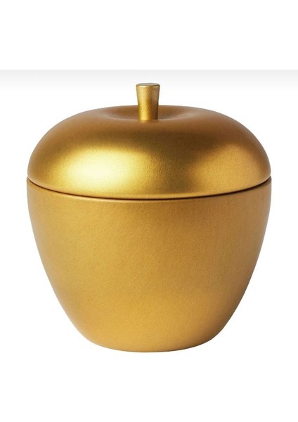 Metal Kutuda Elma Şeklinde Kokulu Mum