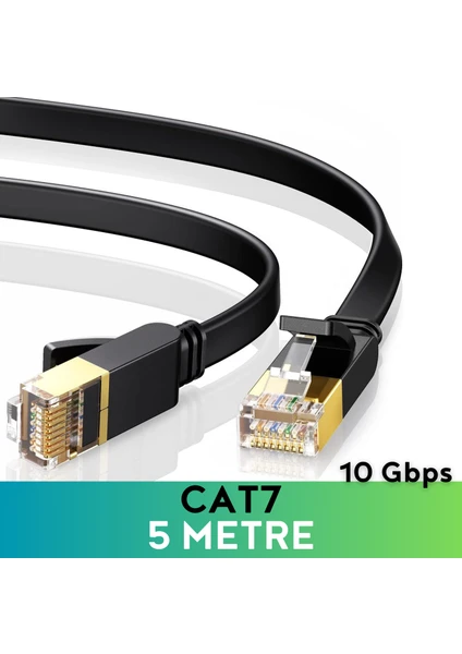 Cat7 5 Metre Ethernet Kablosu 10GBPS Premium Internet Lan Kablo 5mt