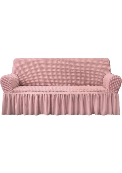 Bürümcük Lastikli Kanepe Örtüsü Likralı Koltuk Örtüsü 3'lü Burumcuk Çekyat Örtüsü 3 Kişilik