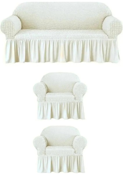 Bürümcük Kumaş 3+1+1 Koltuk, Kanepe, Çekyat Takım Örtüsü. Bir Adet 3lü, Iki Adet Tekli Koltuk Kılıfı