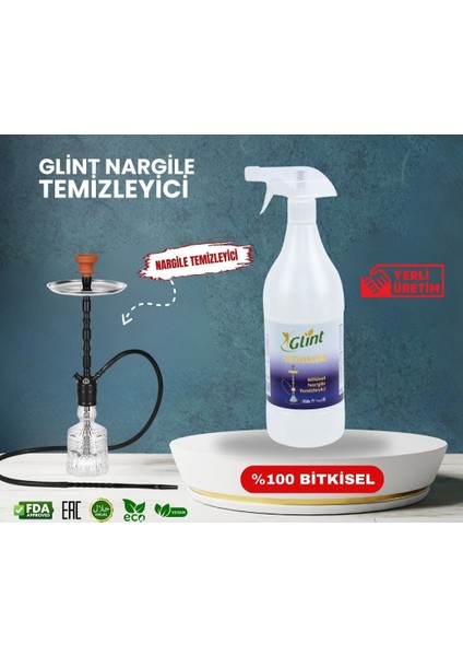 Hookah 1 Litre %100 Bitkisel Nargile Temizleyici Marpuç Harbisi Dezenfektan Sprey