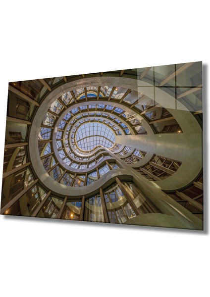 Geometrik Mimari Cam Tablo