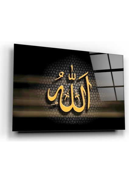 Allah Lafzı Cam Tablo