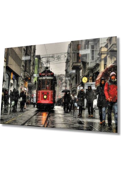 İstanbul Taksim Tramvay Cam Tablo