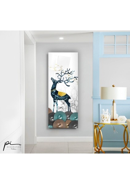 Geyik Cam Tablo 35 x 90