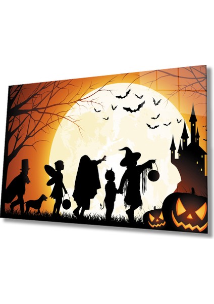 Cadılar Bayramı Arkadaş Cam Tablo