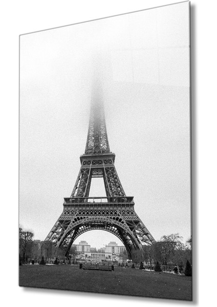 Paris Eyfel Kulesi Cam Tablo Eiffel