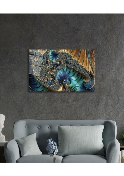 Renkli Soyut Sanatı Cam Tablo Ev ve Ofis Duvar Dekoru modelleri