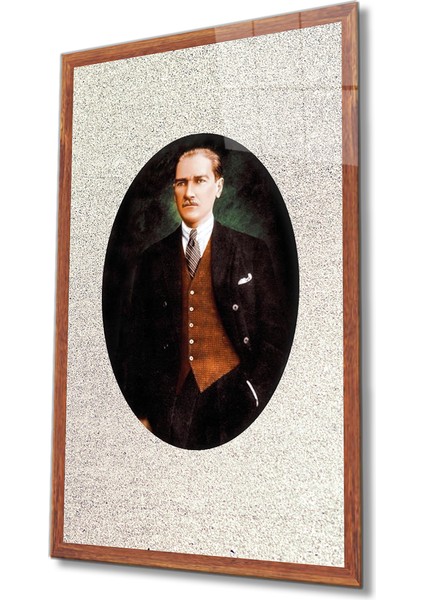 Çerçeveli Atatürk Cam Tablo
