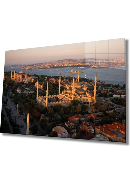 İstanbul Manzaralı Cam Tablo İstanbul City View