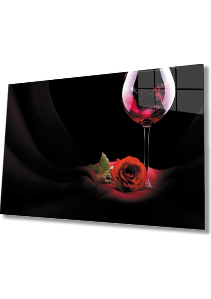 Kadeh ve Gül Cam Tablo Chalice And Rose
