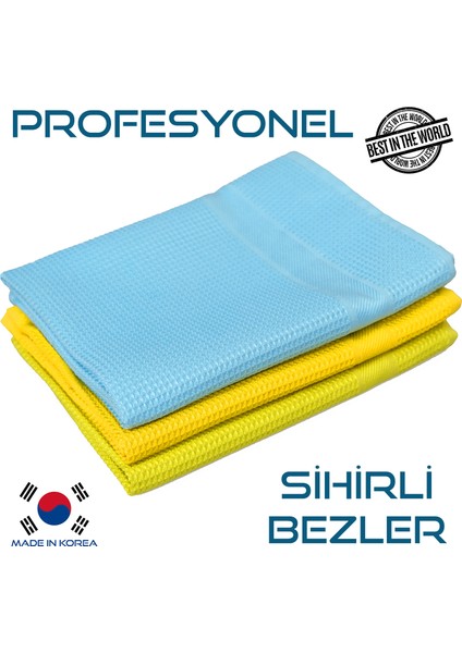 | Cam Bezi | Araba Bezi | Oto Bezi | Temizlik Bezi | Mikrofiber Bez | 40X60CM | 3 Adet