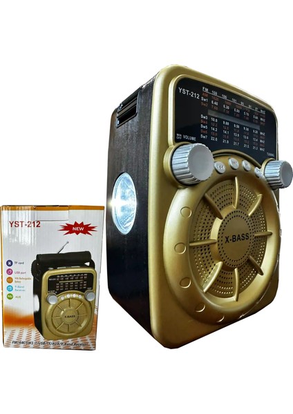 Işıklı Nostaljik Speaker Fm Bluetooth USB Sd Card YST-212 Brnm [gymberq] fiyatları