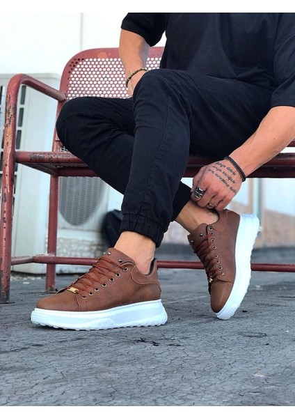Bağcıklı Taba Erkek Yüksek Taban Casual Günlük Ayakkabı fiyatları