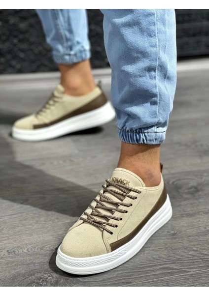 Bağcıklı Süet Ortopedik Taban Vizon Süet Erkek Günlük Sneaker Ayakkabı