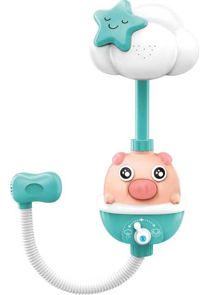 Çocuk Piggy Duş Banyo Oyuncak - Banyo Suyu Oyuncak - Elektrikli Müzikli (Yurt Dışından)