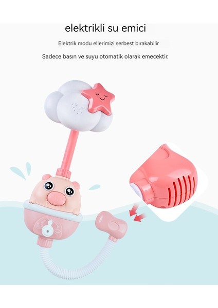 Çocuk Piggy Duş Banyo Oyuncak - Banyo Suyu Oyuncak - Elektrikli Müzikli (Yurt Dışından) indirimleri