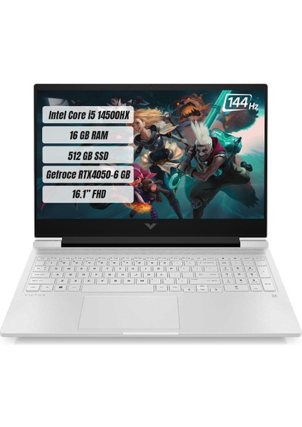 Hp Victus 16-R1077NT Intel Core I5 14500HX 16 GB 512 GB SSD RTX4050-6GB Freedos 16.1" Fhd 144 Hz Taşınabilir Bilgisayar 9J278EA