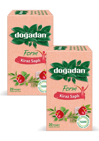 Form Kiraz Saplı Karışık Bitki Çayı 20 Poşet, 2 Adet