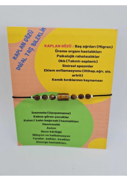 Sertifikalı Kaplan Gözü Doğal Taş Bileklik modelleri