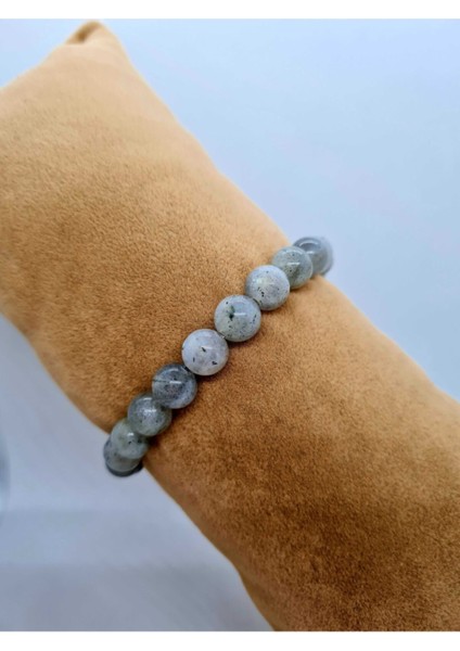Sertifikalı Labradorit Doğal Taş Bileklik 8mm