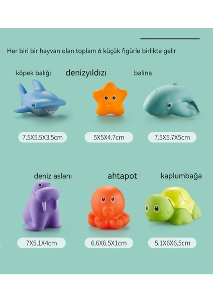Bebek Banyo Oyuncakları --- Çocuk Hayvan Tutam Balık Oyuncakları-Yüzen Su Oyuncakları (Yurt Dışından) modelleri