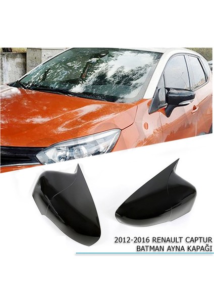 Pnd Renault Captur Batman - Yarasa Ayna Kapağı (Piano Black) 2013-2019