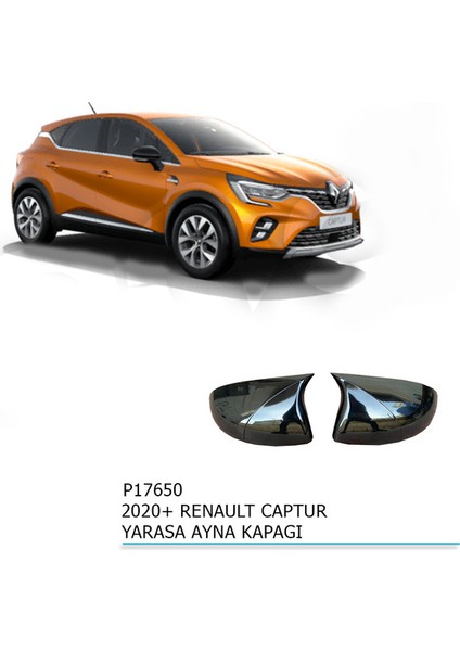 Pnd Renault Captur Batman - Yarasa Ayna Kapağı (Piano Black) 2020+