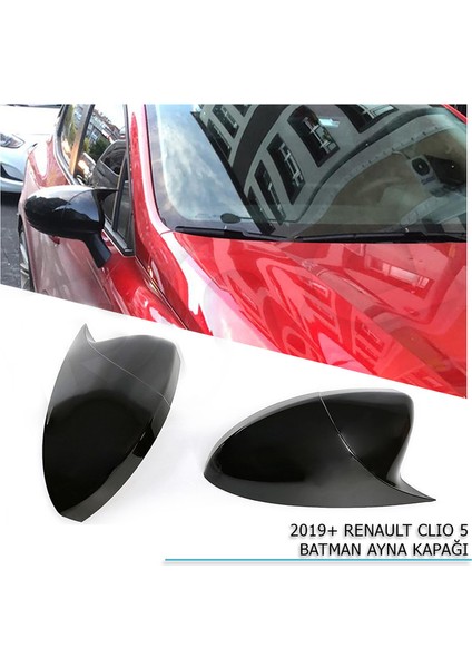 Pnd Renault Clio Mk5 Batman - Yarasa Ayna Kapağı (Piano Black) 2019+