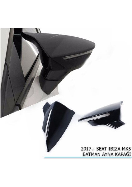 Pnd Seat Ibiza 5 Batman - Yarasa Ayna Kapağı (Piano Black) 2017+