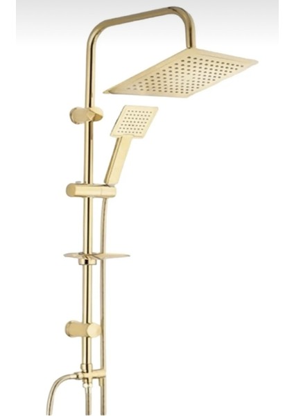 Beyaz Gold Robot Duş Seti Lavabo Banyo Bataryası 3’lü Set Takım fiyatları
