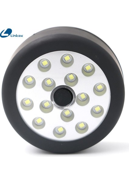 Mini Taşınabilir LED Gece Lambası El Feneri 15 LED Torch Fener Çalışma Işığı Dahili Mıknatıs Kanca Işık ile LED Kamp Lambası (Yurt Dışından)
