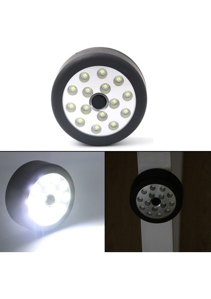 Mini Taşınabilir LED Gece Lambası El Feneri 15 LED Torch Fener Çalışma Işığı Dahili Mıknatıs Kanca Işık ile LED Kamp Lambası (Yurt Dışından)
