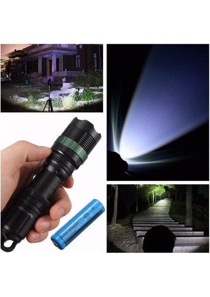 Elfeland Q5 LED 3.7V 3 Modlu 400 Lümen Su Geçirmez Yakınlaştırılabilir El Feneri (Yurt Dışından)