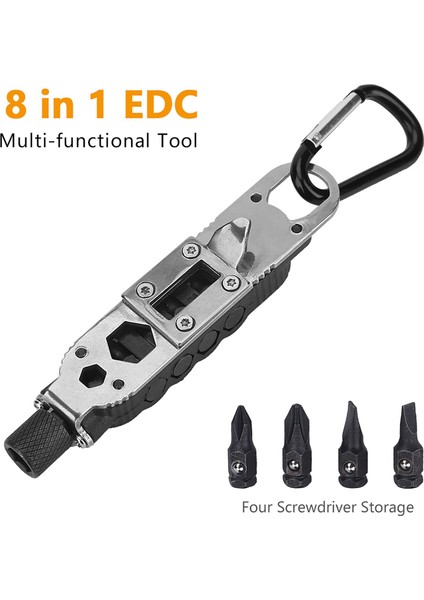 Anahtar LED Hayatta Kalma Karabina Ayarlanabilir Açıcı Dişli Tornavida Çok Fonksiyonlu (Yurt Dışından) indirimleri