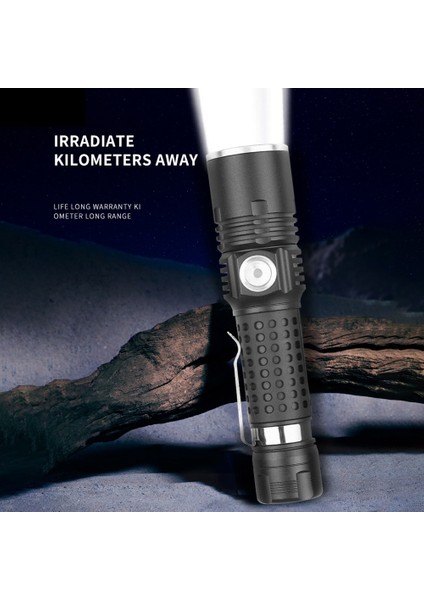 Taşınabilir XHP50 LED Güçlü El Feneri 18650 Şarj Edilebilir El Feneri USB El Feneri XHP50 LED Fener (Yurt Dışından) indirimleri