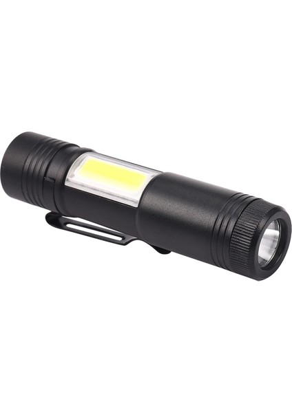Hyqzltca 2x Mini Taşınabilir Q5 LED El Feneri Xpe ve Cob Çalışma Işığı Lanterna Ful Kalem Torch Lambası 4 Modu 14500 Veya Aa Kullanın (Yurt Dışından)