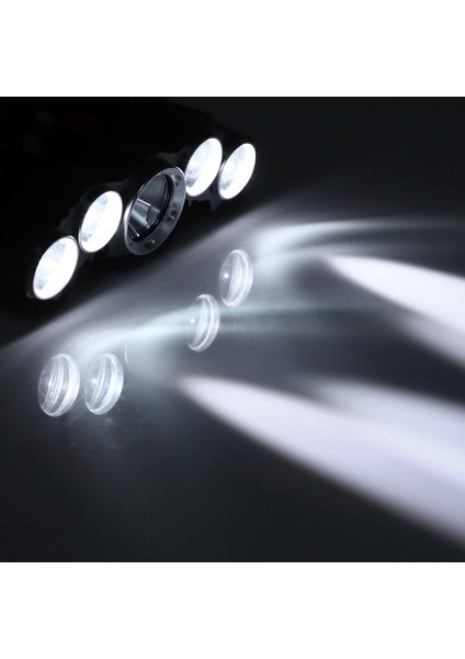 20000LM Açık Su Geçirmez Beş LED Kafa Lambası USB Şarj Balıkçılık Far (Yurt Dışından) modelleri
