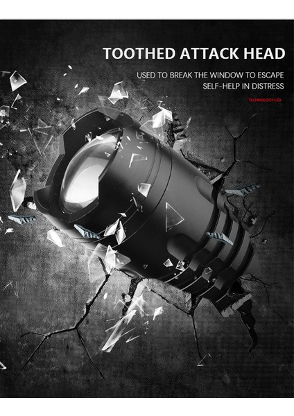 Aydınlatma Için Anahtarlı USB Şarj LED Dış Mekan Karartma El Feneri (Yurt Dışından) indirimleri